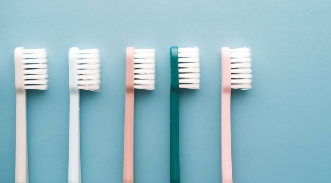 Line of toothbrushes that we use