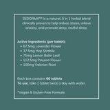Sedorma 5-in-1 Herbal Stress Relief & Sleep Aid | Natural Blend for Anxiety & Relaxation Support