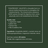 Toxaprevent Halistop Zeolite Chewables | Natural Vegan Detox for Mouth, Throat & Stomach | Removes Histamine, Sulphur & Ammonium