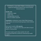 Pylopass (L. reuteri DSM 17648) Supplement for Gut Health | Proven to Bind & Remove Harmful Stomach Bacteria