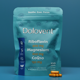 Dolovent Nootropic Supplement for Migraine Relief & Brain Health | Clinically Proven Aura & Pain Reduction Formula