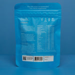 Back of Dolovent packaging showing full label, ingredients and recommended daily allowance