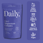 Magnesium glycinate supplement complex with Magnesium malate, citrate, Aquamin, Glycinate and Oxide plus B6 for Maximum absorption. Filler free magnesium. Gluten free magnesium.