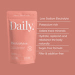 Potassium rich electrolytes with trace minerals for hydration for gym workout