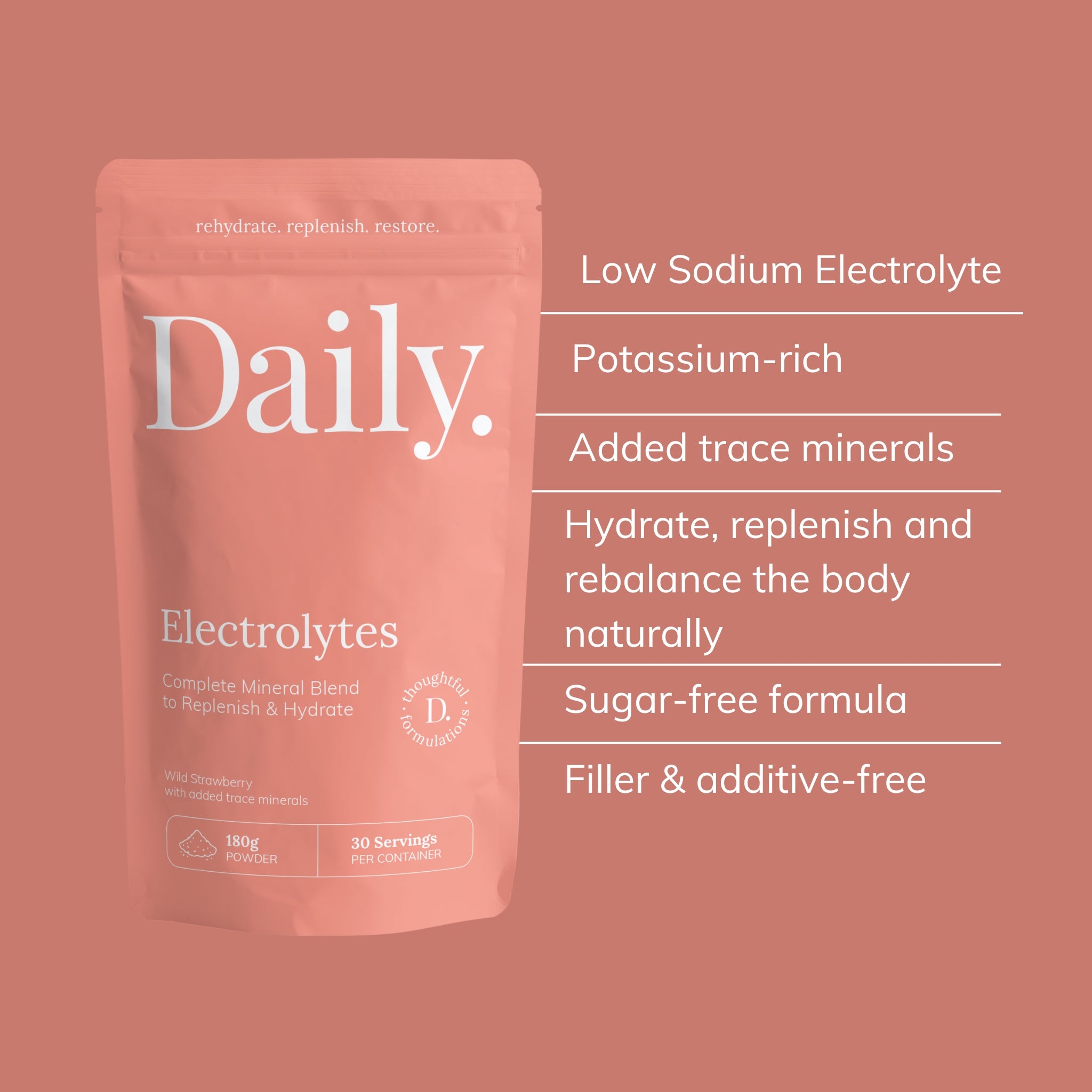 Potassium rich electrolytes with trace minerals for hydration for gym workout