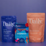 Ultimate Supplement Stack for Wellness and Longevity containing Magnesium glycinate, Vitamin D3 Calcifediol and Rehydrating functional electrolytes