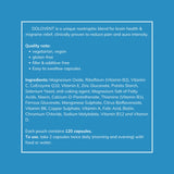 Dolovent product information including ingredients and how to take 2 capsules daily