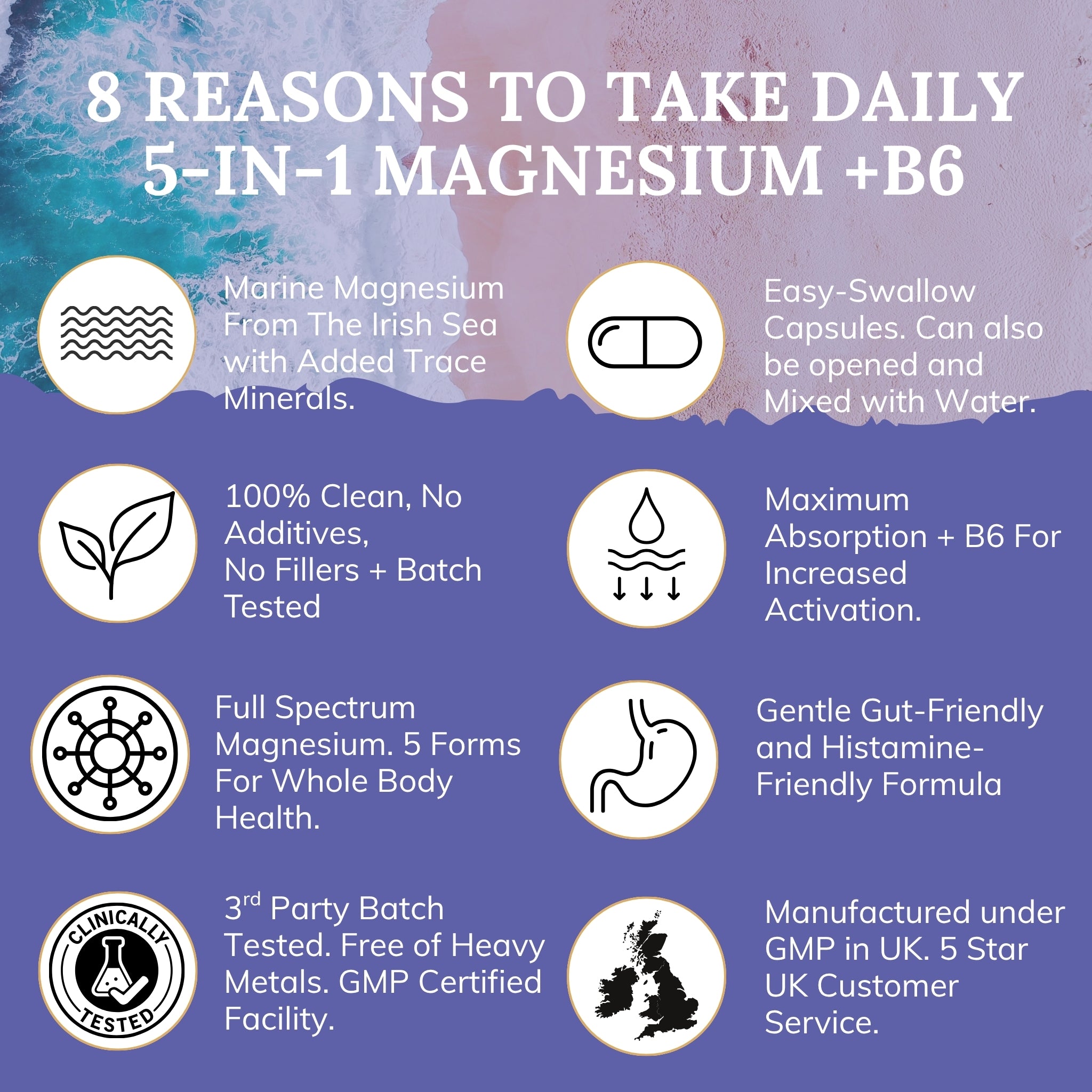 8 reasons to take magnesium glycinate complex with b6